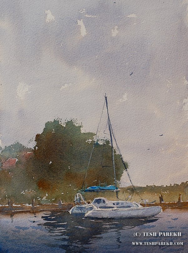 Hilton Head SC Watercolor painting by Raleigh Fine Artist