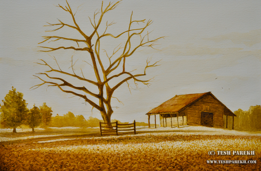 Joyner Park, Wake Forest – A watercolor painting by Raleigh NC Fine Artist