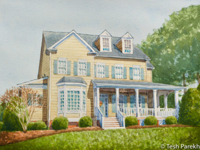 home portrait commission raleigh nc
